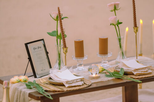 Romantic Beach Picnic Proposal, Krabi Wedding Planner, Krabi surprise proposal decoration