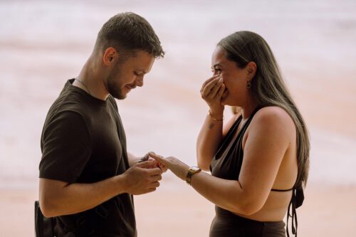 Romantic Beach Picnic Proposal, Krabi Wedding Planner, Krabi surprise proposal decoration