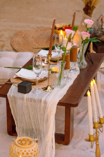 Romantic Beach Picnic Proposal, Krabi Wedding Planner, Krabi surprise proposal decoration
